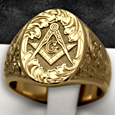 freemasonry gold rings